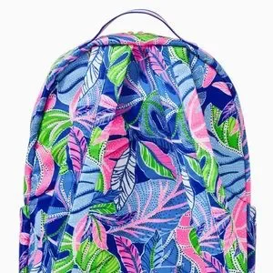 NWT Lilly Pulitzer Sport Large Polyester Backpack Blue Grotto Beleaf In Yourself Lilly Pulitzer NWT Sport Backpack Blue Grotto Beleaf In  main image 4